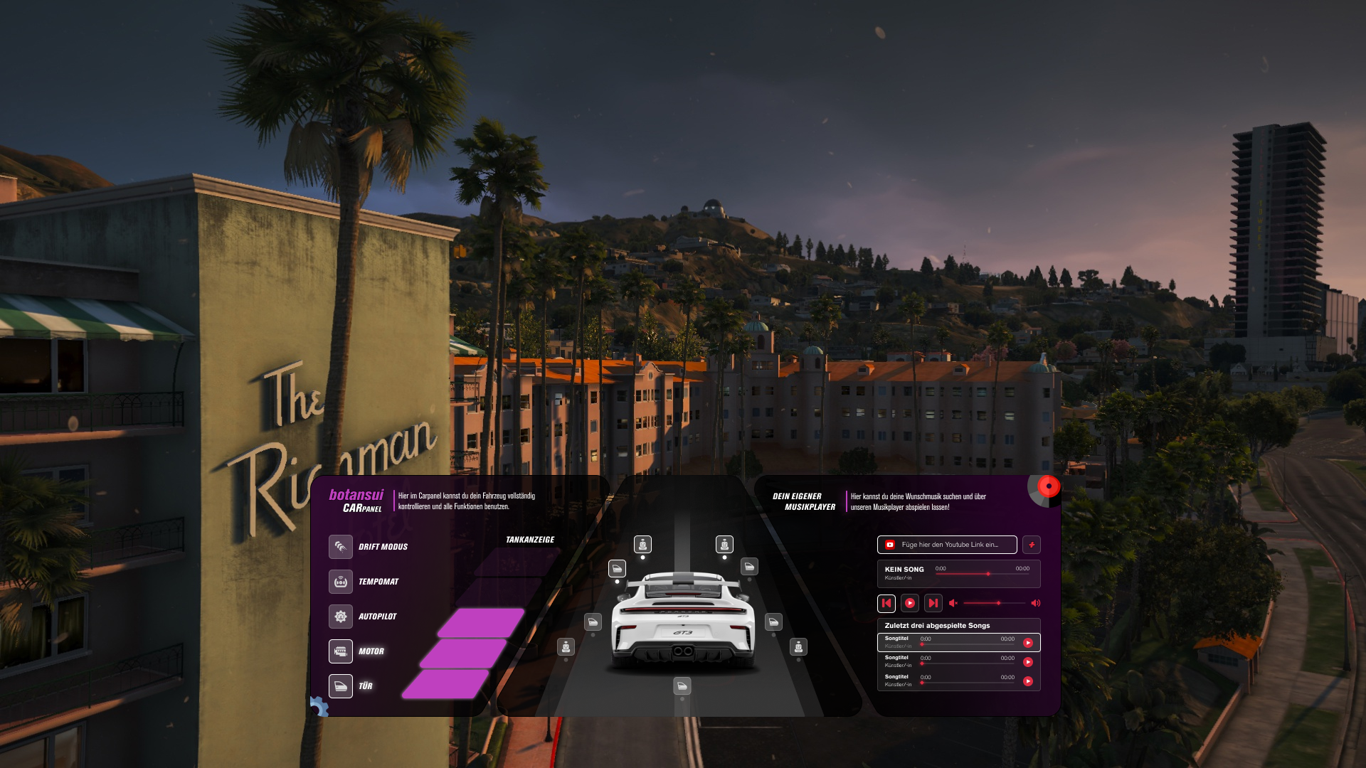 Fahrzeug Control Panel